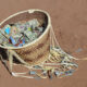 apache basket with money basket weaving